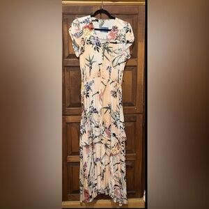 Floral Sleeveless Dress NWOT Jaase XL  Floral Maxi Dress smoked waist flowy